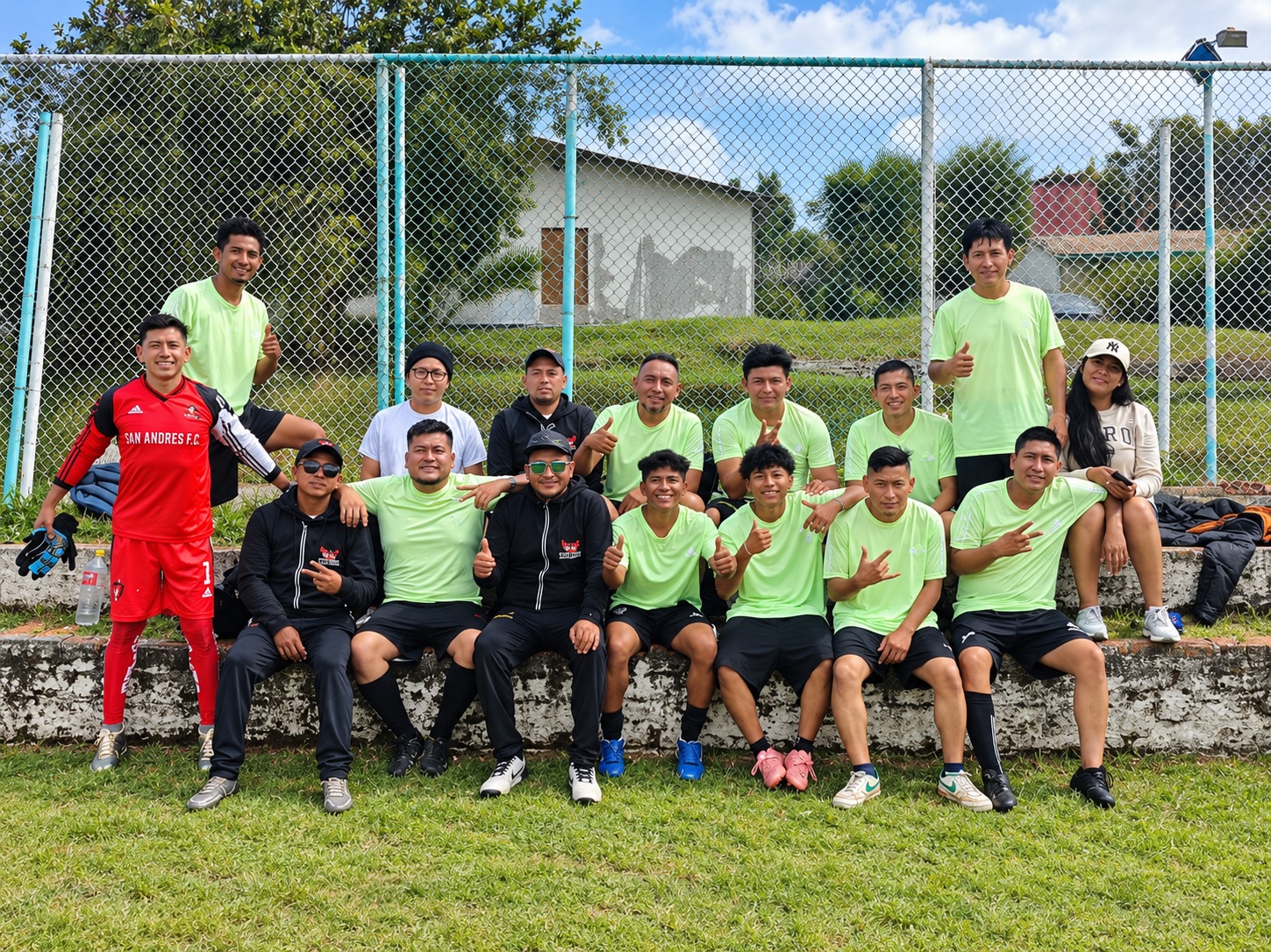 Equipo de fútbol y convivencia